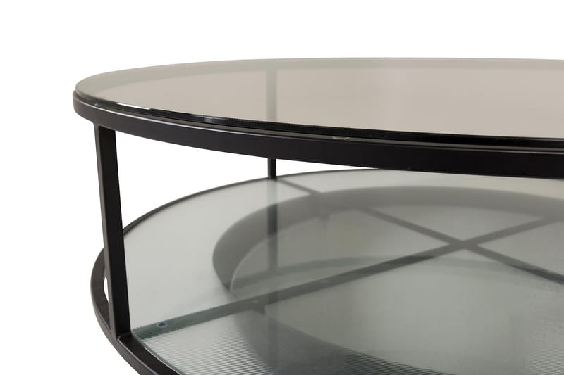 Falsterbo Sofabord Rundt 100 cm - Transparent - Møbler - Borde - Sofabord