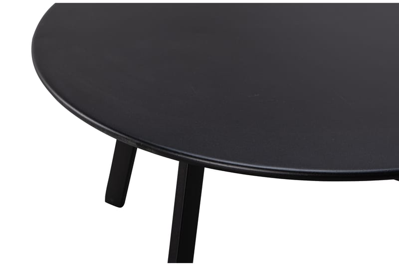 Fer Sofabord Runt 70 cm - Sort - Møbler - Borde - Sofabord