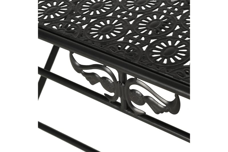 Foldbart Sofabord I Vintagestil Metal 100 X 50 X 45 Cm Sort - Sort - Møbler - Borde - Sofabord