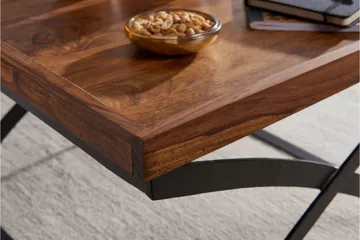 Frederik Sofabord 63 cm - Massivt Træ/Sort - Møbler - Borde - Sofabord