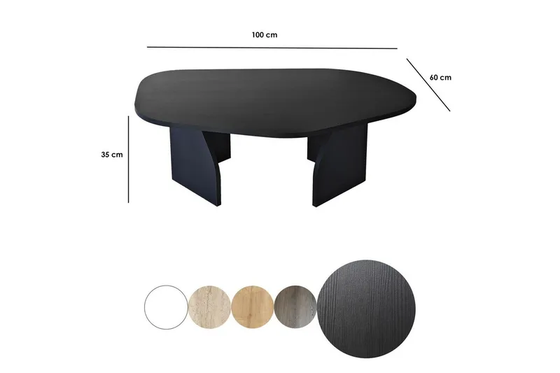 Sofabord Fredrilla Sort - Sort - Møbler - Borde - Sofabord