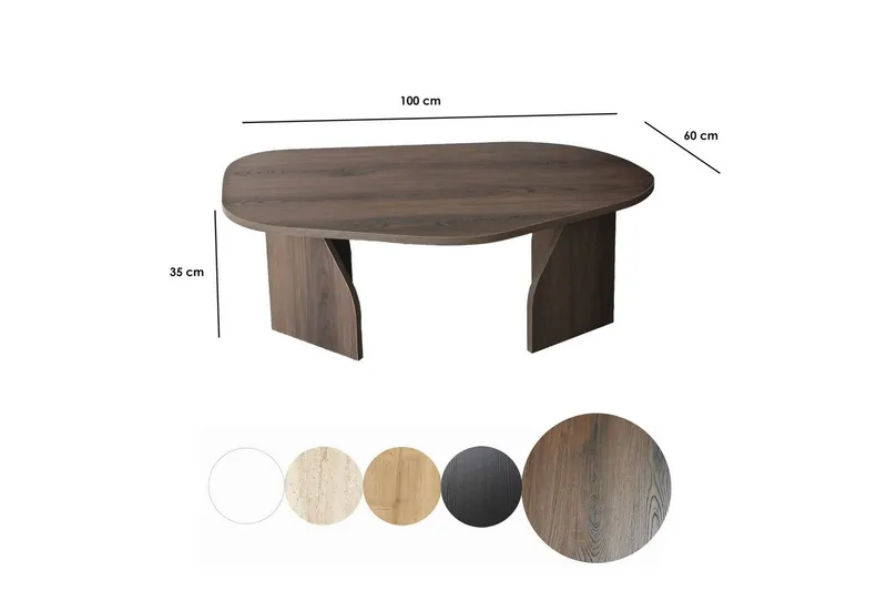 Sofabord Fredrilla Valnød - Valnød - Møbler - Borde - Sofabord