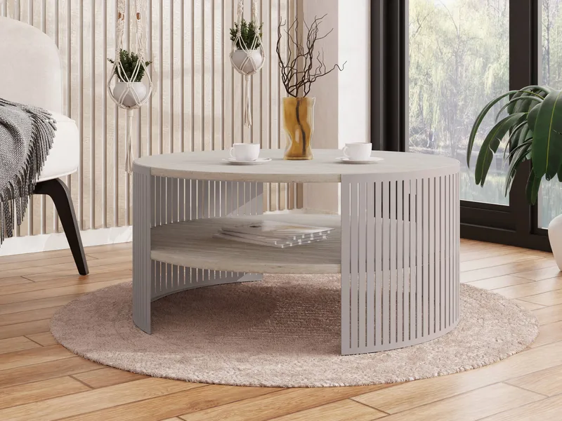 Friend Sofabord 75 cm Rundt - Beige|brun - Møbler - Borde - Sofabord