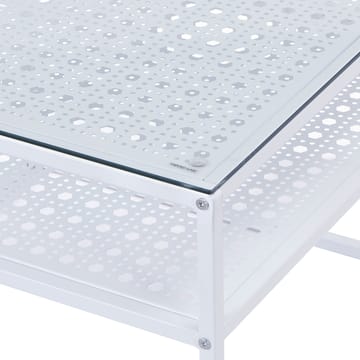 Galaro sofabord 60 cm - Transparent og mat hvid - Møbler - Borde - Sofabord - Sofabord med opbevaring