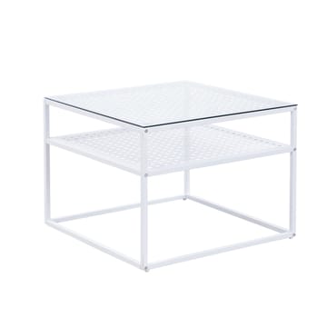 Galaro sofabord 60 cm - Transparent og mat hvid - Møbler - Borde - Sofabord - Sofabord med opbevaring
