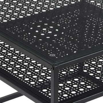 Galaro sofabord 60 cm - Transparent og matsort - Møbler - Borde - Sofabord - Sofabord med opbevaring