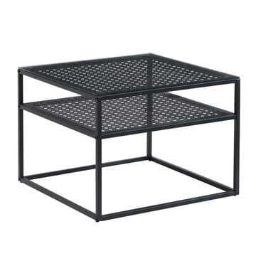 Galaro sofabord 60 cm - Transparent og matsort - Møbler - Borde - Sofabord - Sofabord med opbevaring