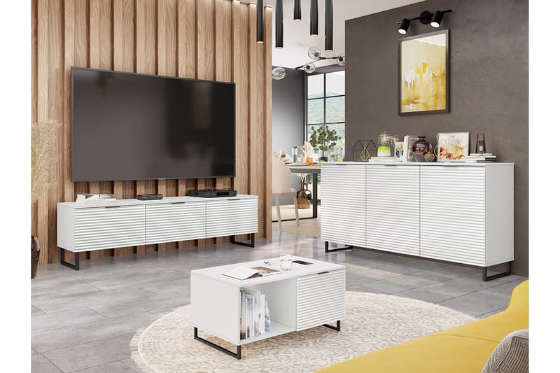 Galbally Sofabord 60 cm - Hvid - Møbler - Borde - Sofabord