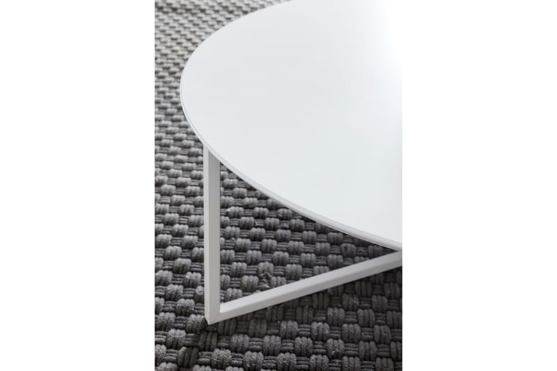 Giamanco Sofabord 80 cm Rundt - Hvid - Møbler - Borde - Sofabord