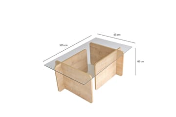 Giona Sofabord 105 cm - Brun - Møbler - Borde - Sofabord