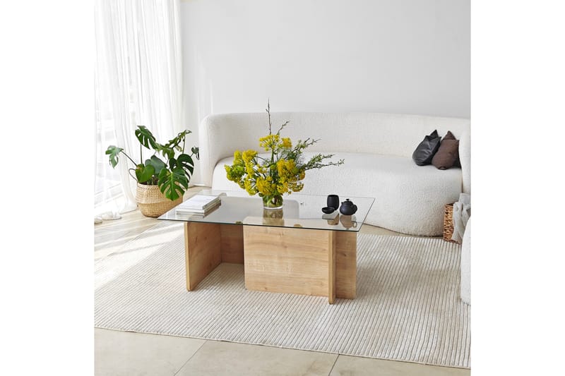 Giona Sofabord 105 cm - Brun - Møbler - Borde - Sofabord