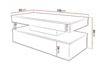 Glenndale Soffbord 55 cm Concept 55 Black - Møbler - Borde - Sofabord