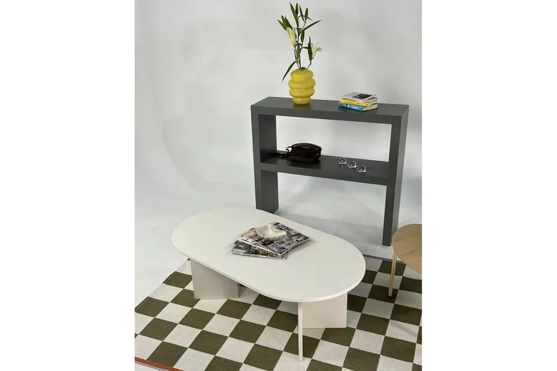 Sofabord Glenure Creme - Creme - Møbler - Borde - Sofabord