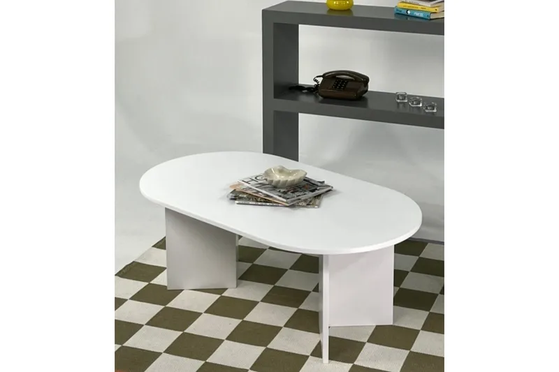 Sofabord Glenure Hvid - Hvid - Møbler - Borde - Sofabord