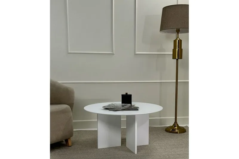 Sofabord Glenure Hvid - Hvid - Møbler - Borde - Sofabord