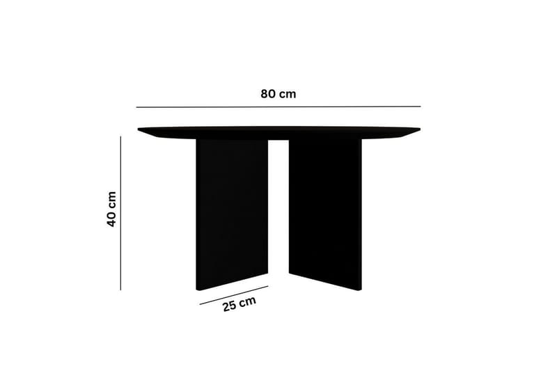 Sofabord Glenure Sort - Sort - Møbler - Borde - Sofabord