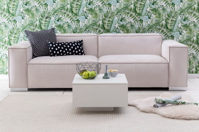 Golnick Sofabord 60 cm med Opbevaring - Hvid - Møbler - Borde - Sofabord