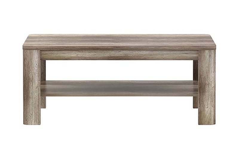 Gomon Sofabord 110 cm med Opbevaring Hylde - Brun - Møbler - Borde - Sofabord