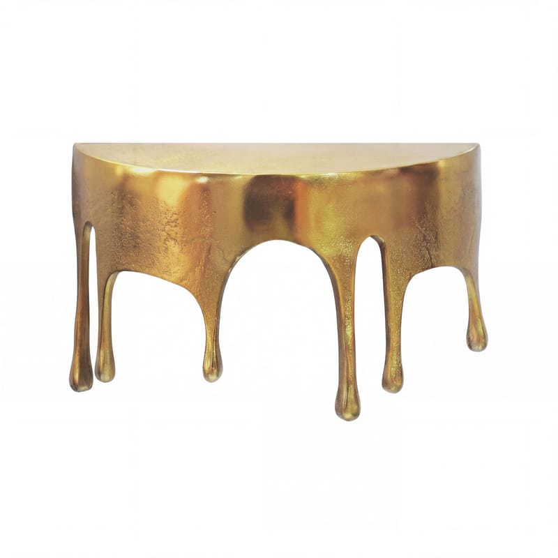 Grelan væghylde 35 cm i aluminium med dråbedesign - guld - Møbler - Borde - Sofabord - Kistebord