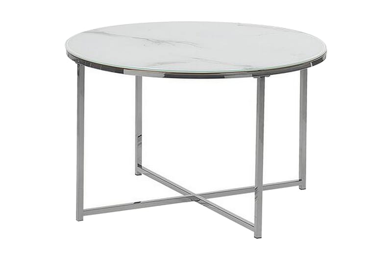 Gruenewald Sofabord Marmoreffekt, Hvid