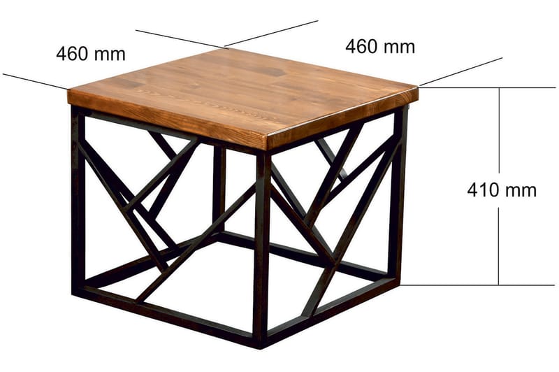 Hagsjö Sofabord 46 cm - Brun - Møbler - Borde - Sofabord