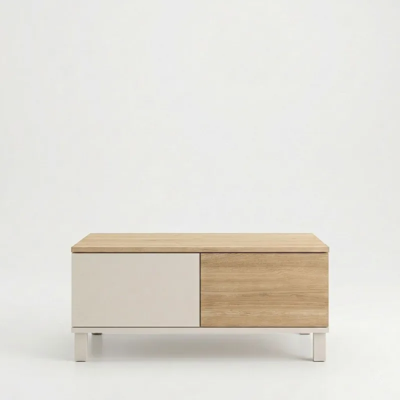 Sofabord Hanah Home Mood (90 x 40 x 60 cm) Sand Oak, Sand og eg
