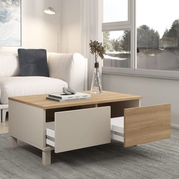 Sofabord Hanah Home Mood (90 x 40 x 60 cm) Sand Oak - Sand og eg - Møbler - Borde - Sofabord