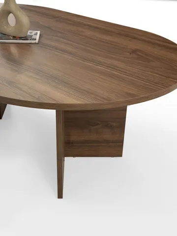 Sofabord Hanah Home Oscar (128 x 42 x 80 cm) Valnød - Møbler - Borde - Sofabord
