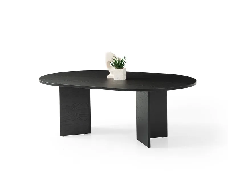 Sofabord Hanah Home Oscar (128 x 42 x 80 cm) Wood Black, undefined