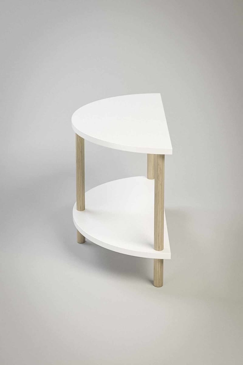 Sofabord Hanah Home Peka Cube (60 x 42 x 30 cm) Hvid - Hvid - Møbler - Borde - Sofabord
