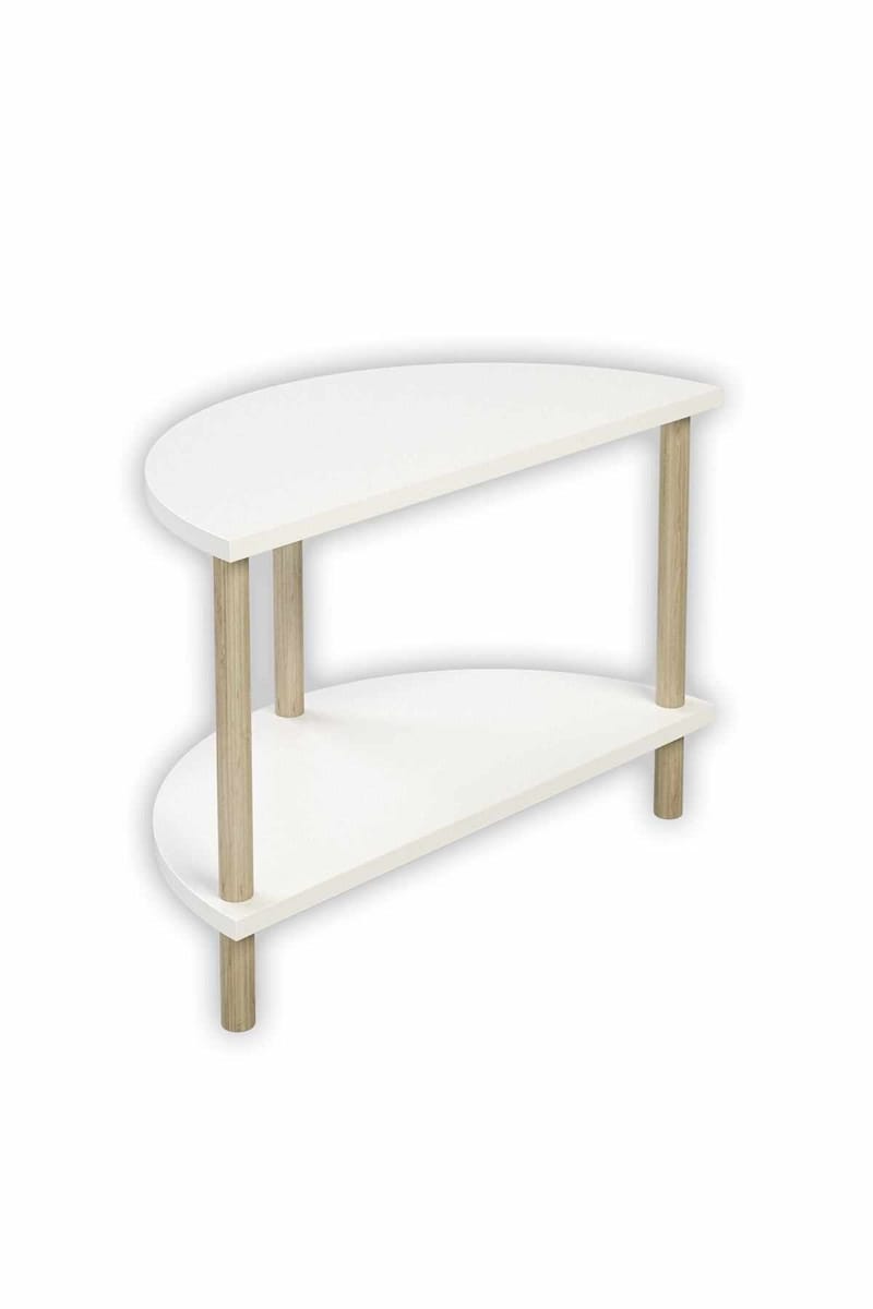 Sofabord Hanah Home Peka Cube (60 x 42 x 30 cm) Hvid - Hvid - Møbler - Borde - Sofabord