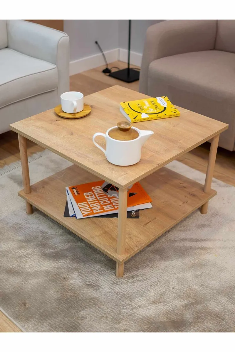 Sofabord Hanah Home Peka Mini (60 x 42,5 x 60 cm) Sapphire Oak - Sapphire Oak - Møbler - Borde - Sofabord