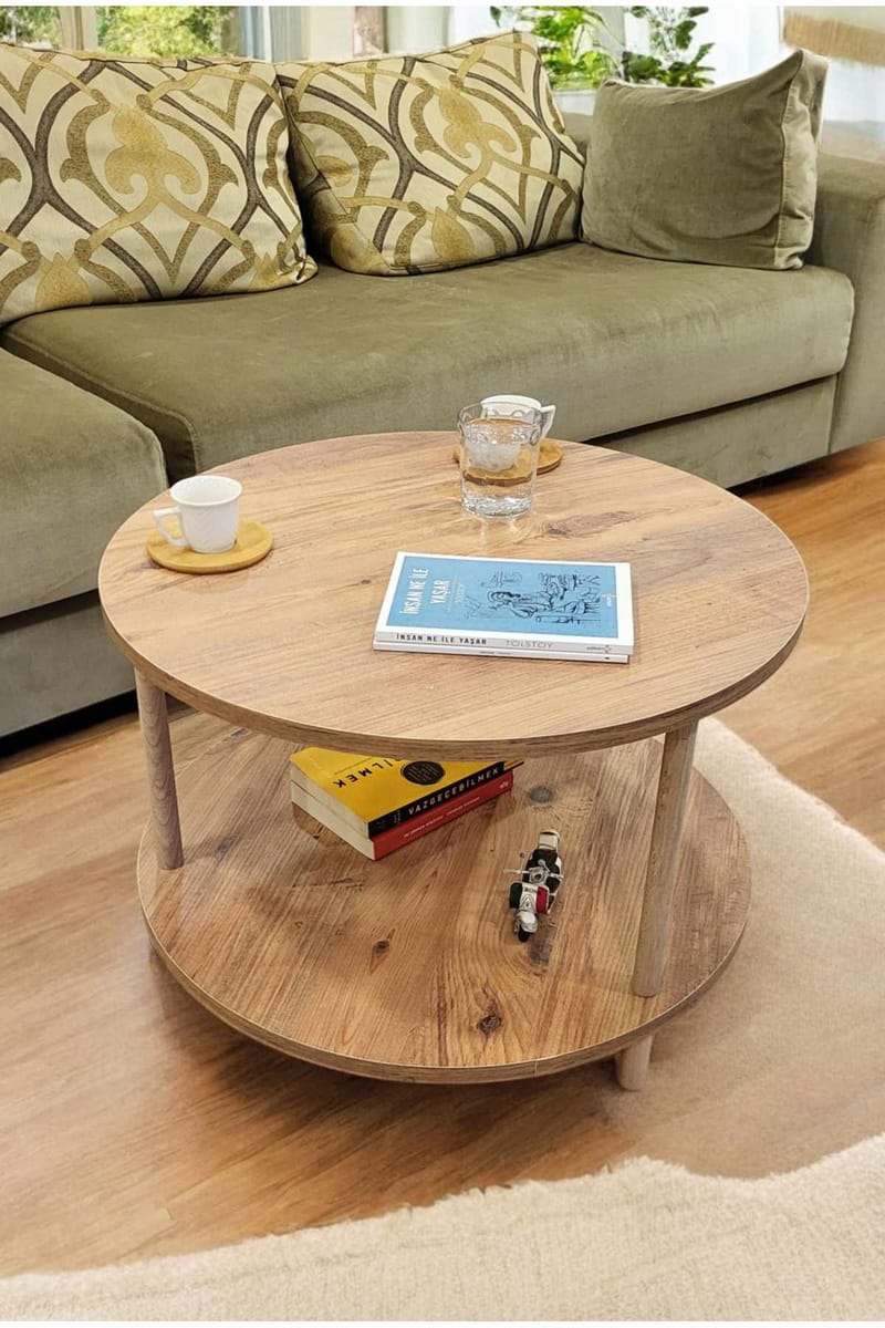 Sofabord Hanah Home Peka Square (Ø60 x H43 cm) Fyrretræ - Fyrretræ - Møbler - Borde - Sofabord
