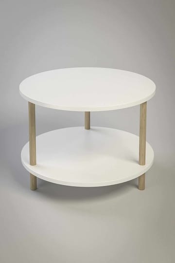 Sofabord Hanah Home Peka Square (Ø60 x H43 cm) Hvid - Hvid - Møbler - Borde - Sofabord