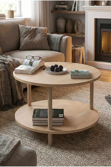Sofabord Hanah Home Peka Square (Ø60 x H43 cm) Sapphire Oak - Sapphire Oak - Møbler - Borde - Sofabord