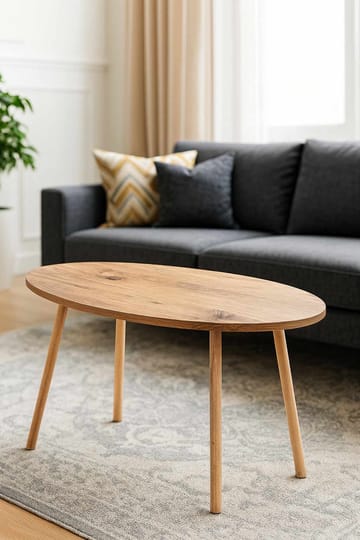 Sofabord Hanah Home Peka Low (90 x 60 x 50 cm) Fyrretræ - Fyrretræ - Møbler - Borde - Sofabord
