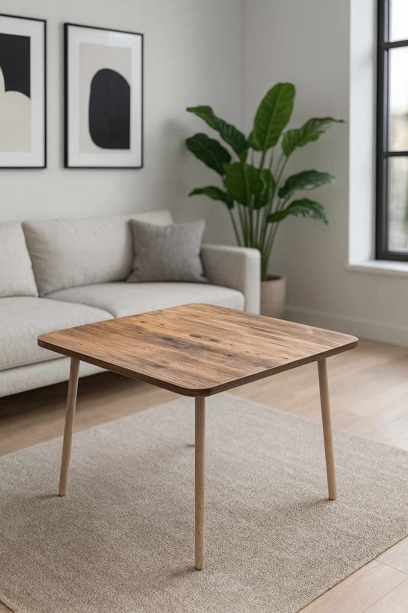 Sofabord Hanah Home Peka Compact (60 x 47 x 60 cm) Fyrretræ - Fyrretræ - Møbler - Borde - Sofabord