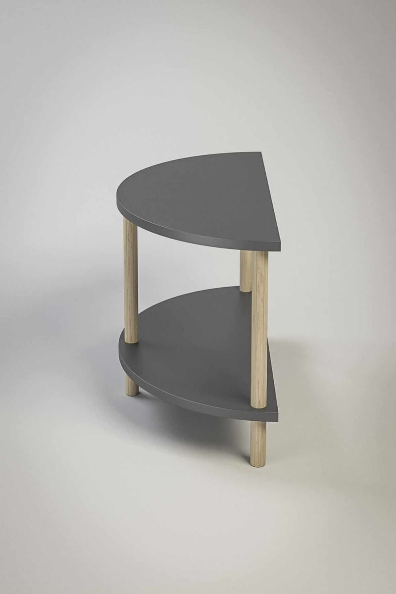 Sofabord Hanah Home Peka Cube (60 x 42 x 30 cm) Antracit - Antracit - Møbler - Borde - Sofabord