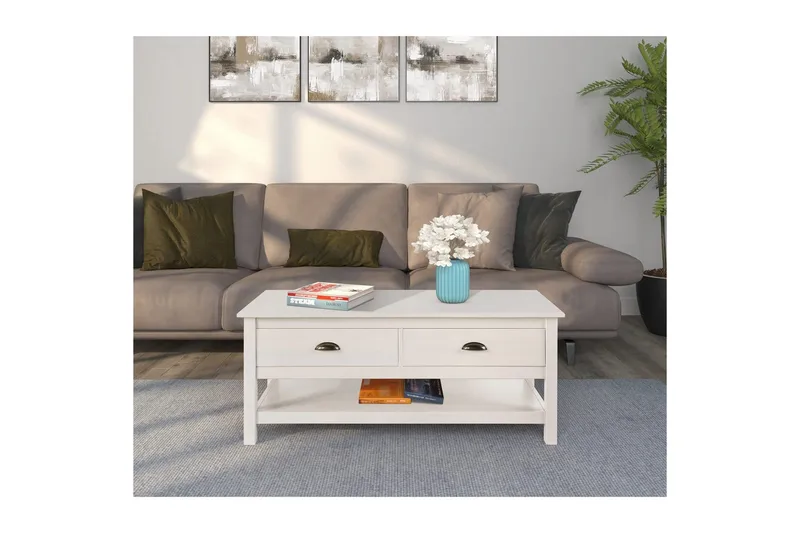 Sofabord Harry Hvid - Hvid - Møbler - Borde - Sofabord