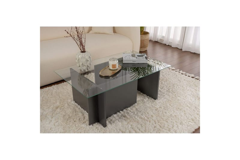 Sofabord Haruto Antracit - Antracit - Møbler - Borde - Sofabord