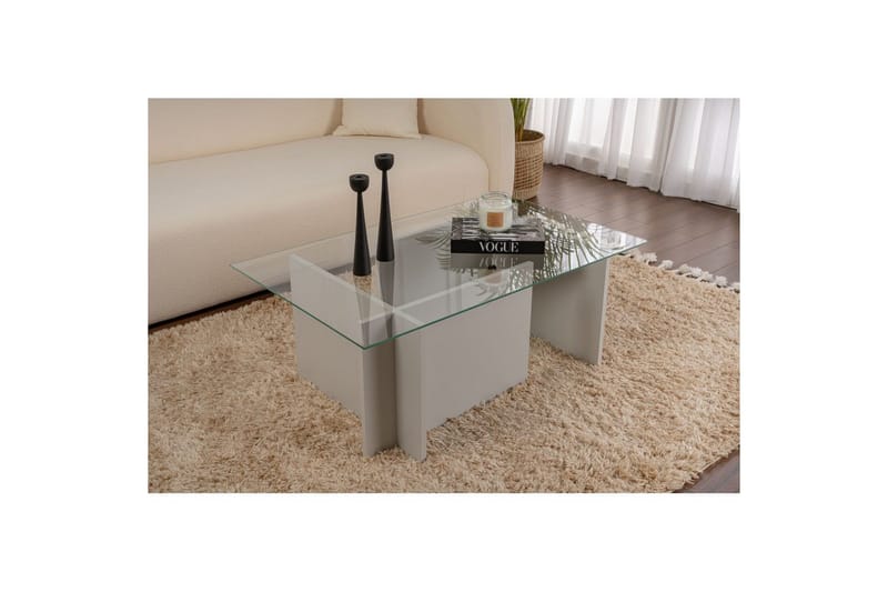 Sofabord Haruto Grå - Grå - Møbler - Borde - Sofabord