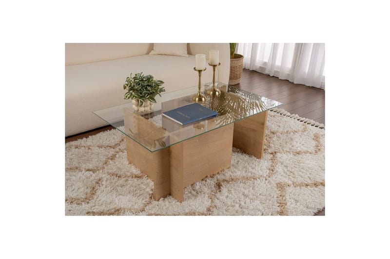 Sofabord Haruto Honey Oak - Honey Oak - Møbler - Borde - Sofabord