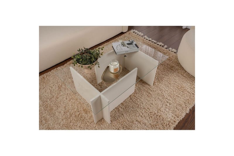 Sofabord Haruto Træ Hvid - Træ Hvid - Møbler - Borde - Sofabord