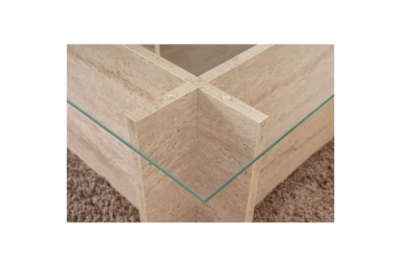 Sofabord Haruto Travertin - Travertin - Møbler - Borde - Sofabord