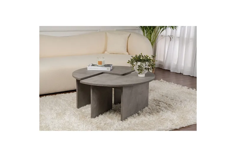 Sofabord Haruya Betongrå - Betongrå - Møbler - Borde - Sofabord