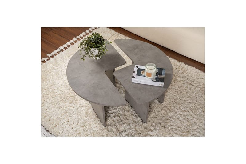 Sofabord Haruya Betongrå - Betongrå - Møbler - Borde - Sofabord