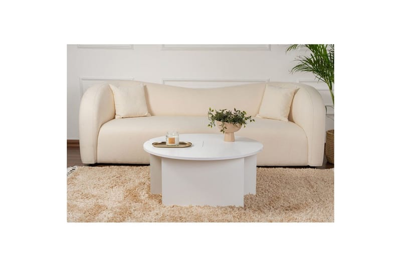 Sofabord Haruya Naturlig Hvid - Naturlig Hvid - Møbler - Borde - Sofabord