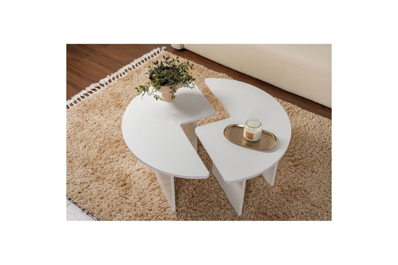 Sofabord Haruya Naturlig Hvid - Naturlig Hvid - Møbler - Borde - Sofabord