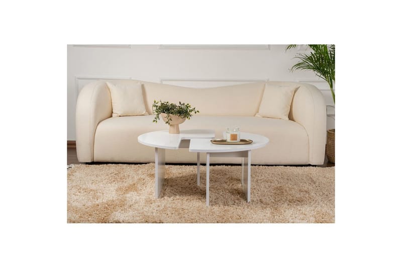 Sofabord Haruya Naturlig Hvid - Naturlig Hvid - Møbler - Borde - Sofabord