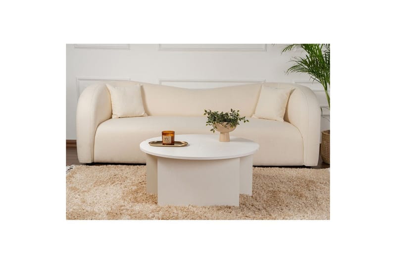 Sofabord Haruya Træ Hvid - Træ Hvid - Møbler - Borde - Sofabord